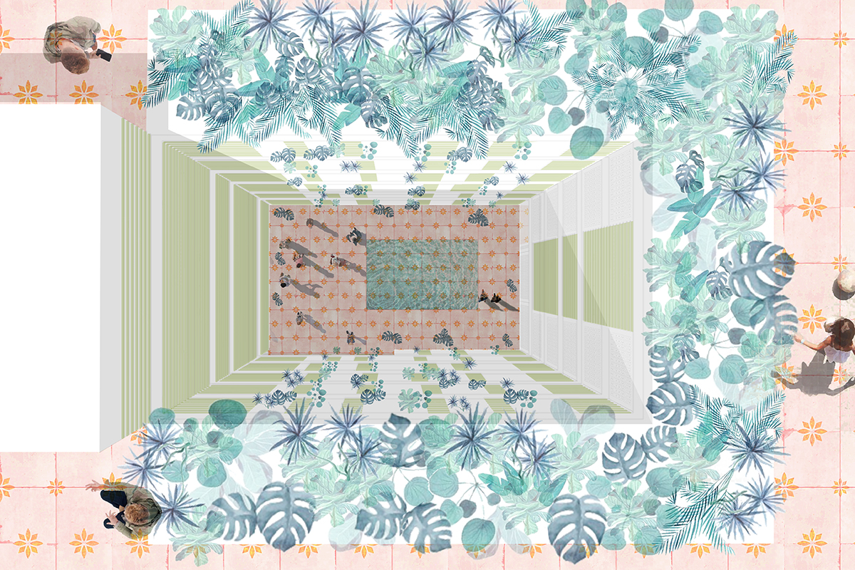 fotomontaje patio fotomontaje patio