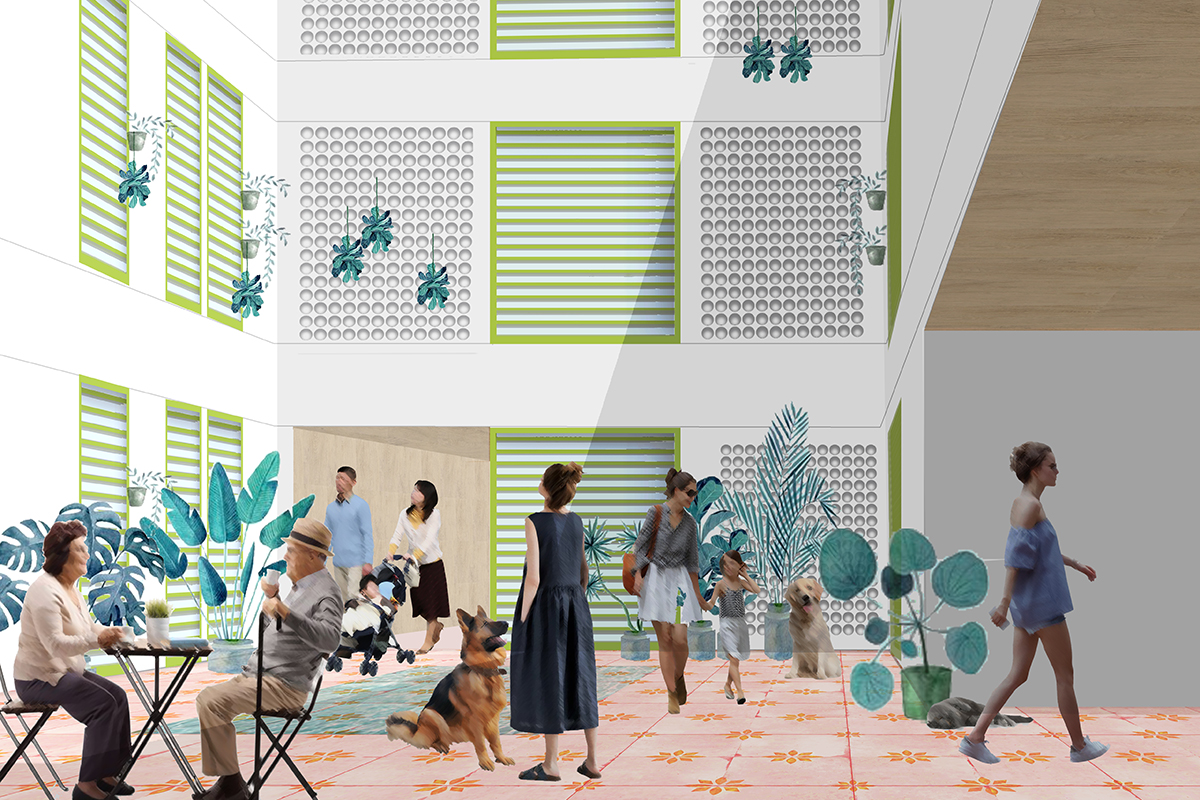 fotomontaje patio abajo fotomontaje patio abajo